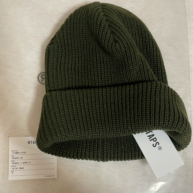 W)taps(ダブルタップス)のWTAPS BEANIE 02 21AW OLIVE オリーブ　ビーニー メンズの帽子(ニット帽/ビーニー)の商品写真