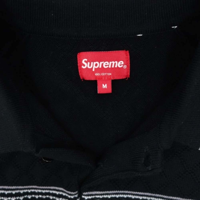 Supreme(シュプリーム)のSupreme Knit Stripe Polo【新古品】【未使用】【中古】 メンズのトップス(ポロシャツ)の商品写真