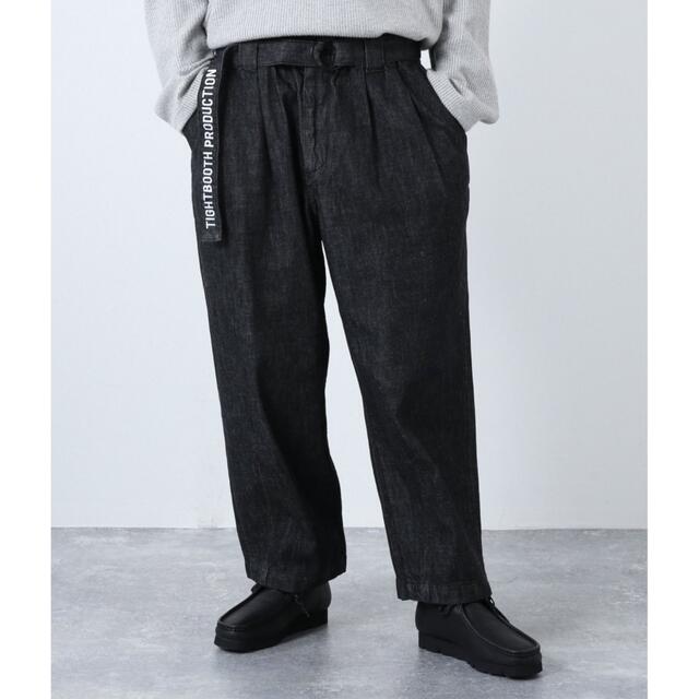 Supreme(シュプリーム)のtightbooth BAGGY SLACKSデニム ブラック メンズのパンツ(デニム/ジーンズ)の商品写真