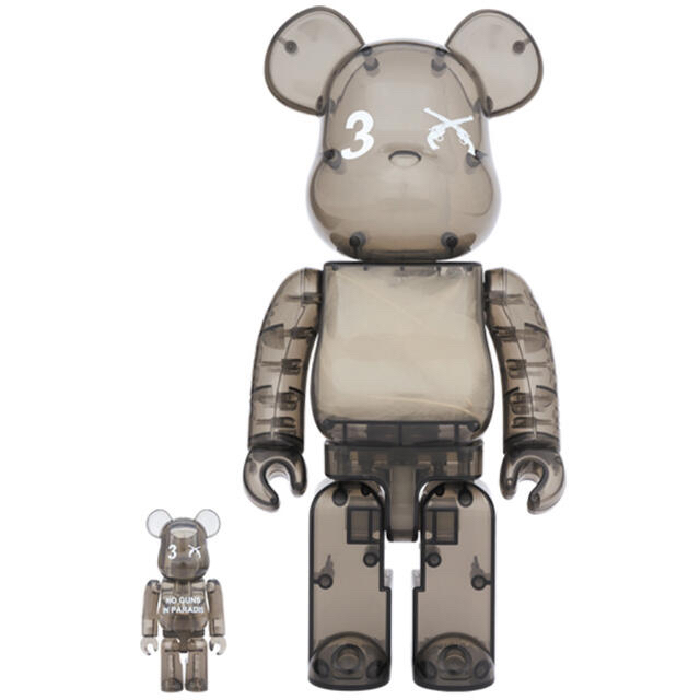 BE@RBRICK 3.PARADIS×roarguns 100％＆400％