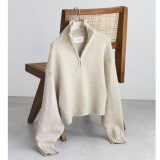 トゥデイフル(TODAYFUL)の【Mina様専用】wool zip knit(ニット/セーター)