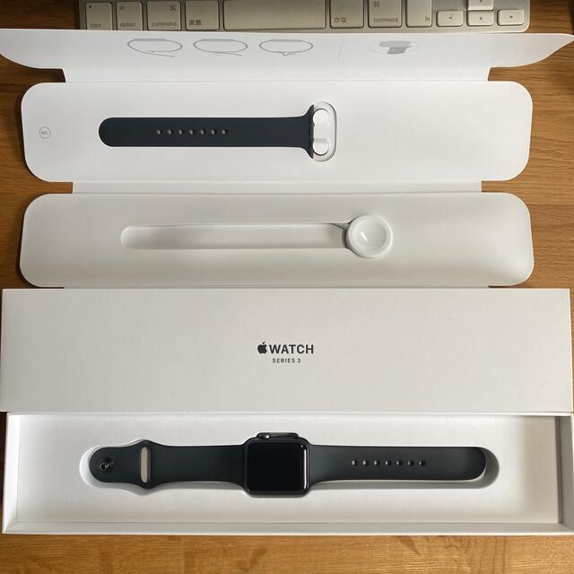 ☆付属品完備☆Apple Watch series3 スペースグレイ 38mm時計