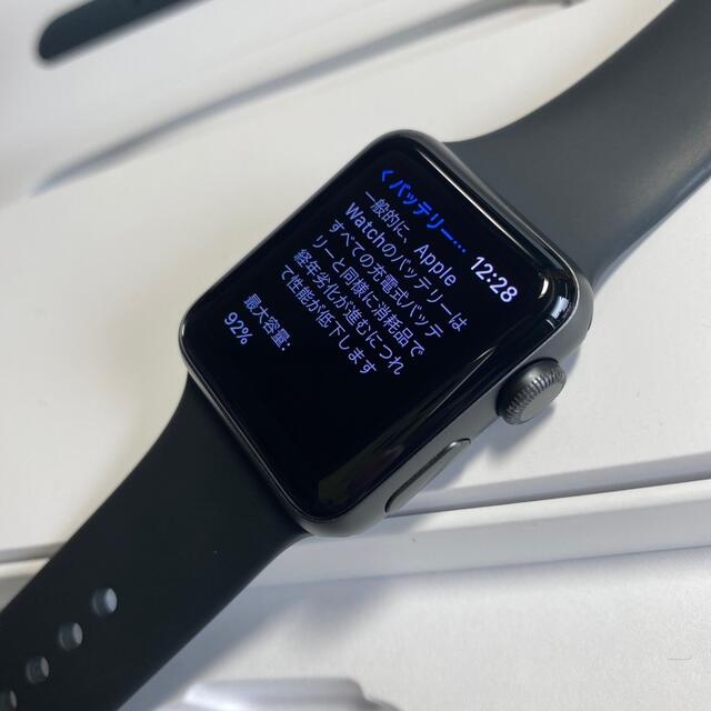 Apple Watch   付属品完備Apple Watch series3 スペースグレイ