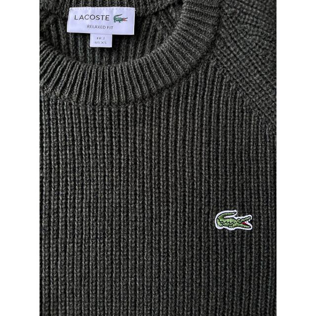 【最終値下げ】LACOSTE ダークグリーン ニット