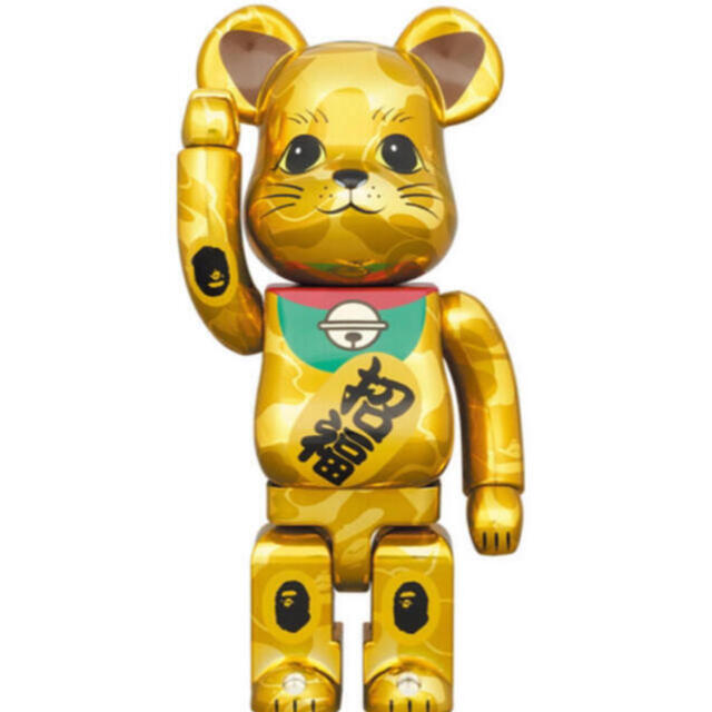 MEDICOM TOY - BE@RBRICK BAPE 招き猫 金メッキ 達磨 銀メッキ