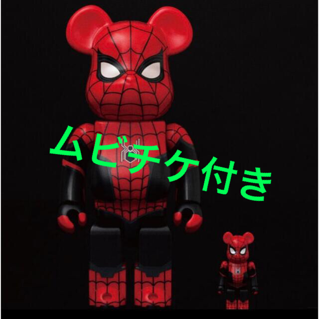 BE@RBRICK SPIDER-MAN 100% & 400% ムビチケ付き - アメコミ