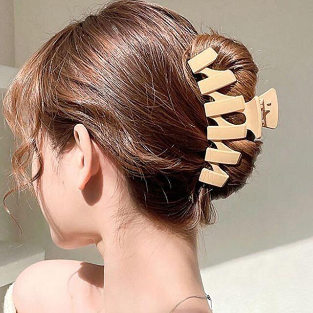 日時指定 ヘアクリップ アップヘア ブラウン 新品未開封 リール