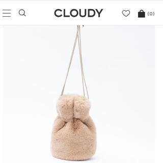 CLOUDY Eco Fur Drawstring Bag BEIGE(ハンドバッグ)