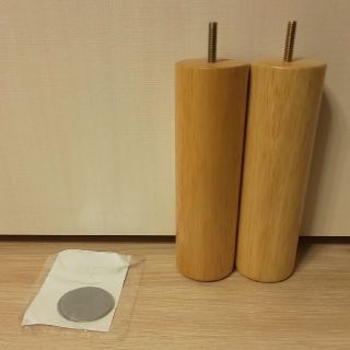 ムジルシリョウヒン(MUJI (無印良品))の無印良品 脚付きマットレスの脚２本（旧仕様）(脚付きマットレスベッド)