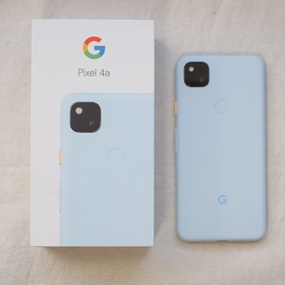 グーグル(Google)のGoogle Pixel 4a Barely Blue  SIMフリー(スマートフォン本体)