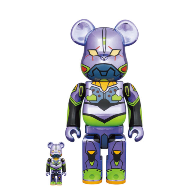 BE@RBRICK エヴァンゲリオン初号機 CHROME 100％ & 400％400%