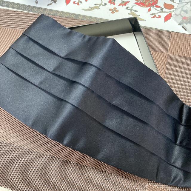ヴィンテージ　フォーマル　カマーバンド　黒　ブラック メンズのファッション小物(ベルト)の商品写真