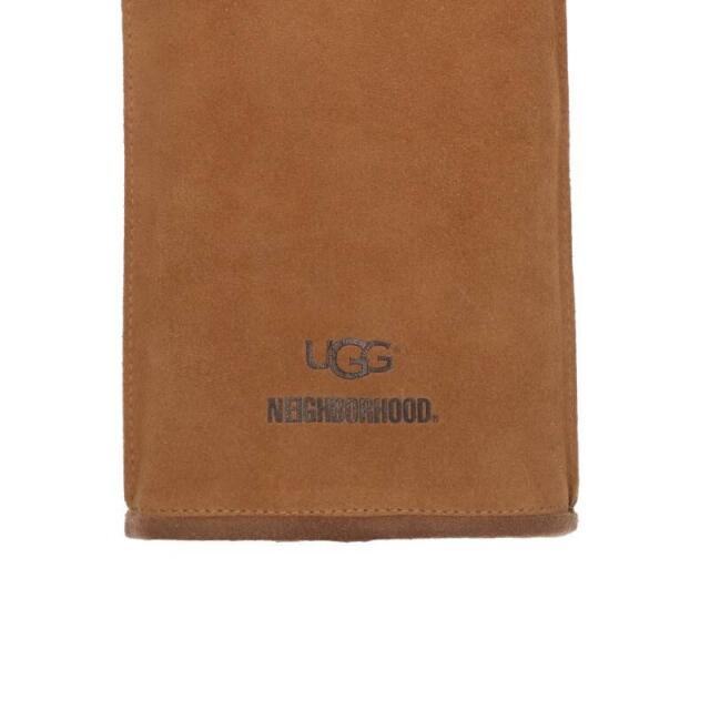 ネイバーフッド ×アグ/UGG ムートンレザー ミトン グローブ手袋
