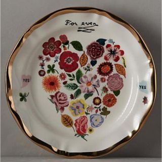 アンソロポロジー(Anthropologie)の【週末のみ！セール‼️】新品 アンソロポロジー ハート プレート(食器)