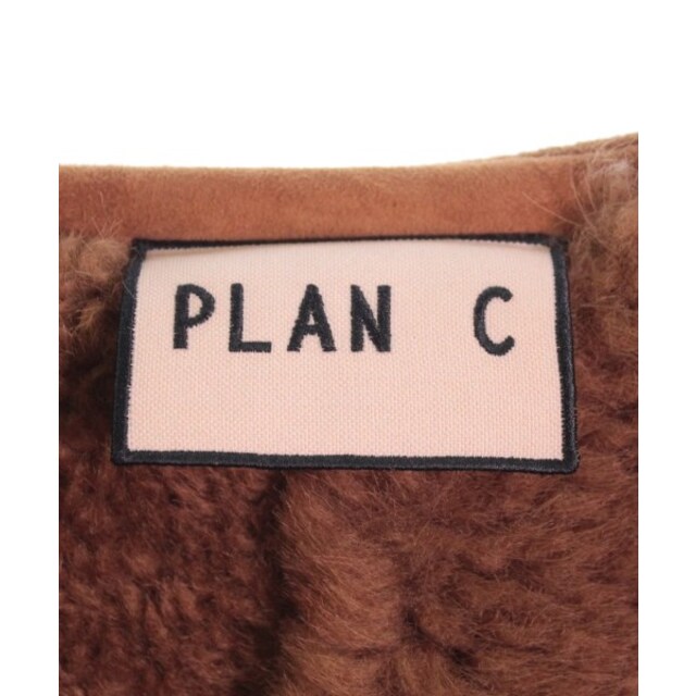 Plan C(プランシー)のPLAN C プランシー ムートンコート 36(XS位) 茶 【古着】【中古】 レディースのジャケット/アウター(ムートンコート)の商品写真