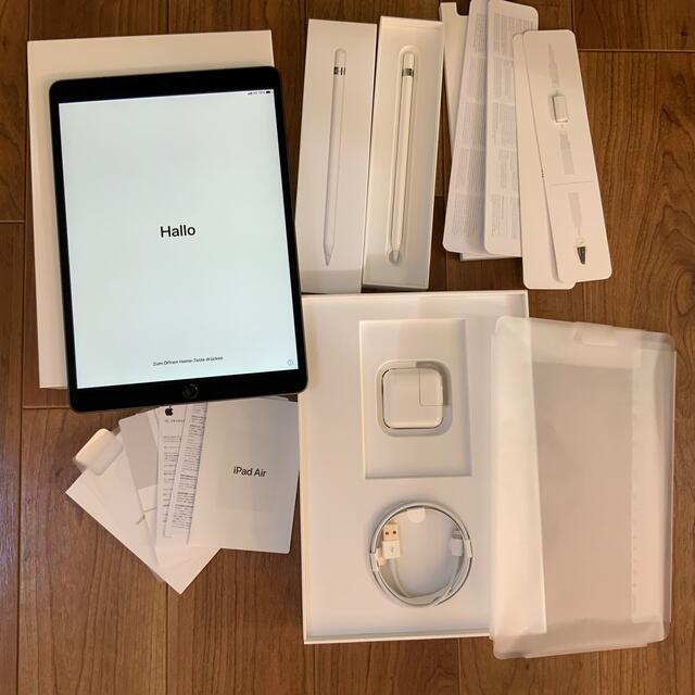 iPadair3 64GB cellular Applepencil整備済品タブレット