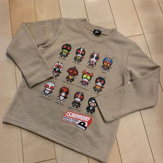 バンダイ(BANDAI)の新品　仮面ライダー　トレーナー　薄手　ベージュ　120(Tシャツ/カットソー)