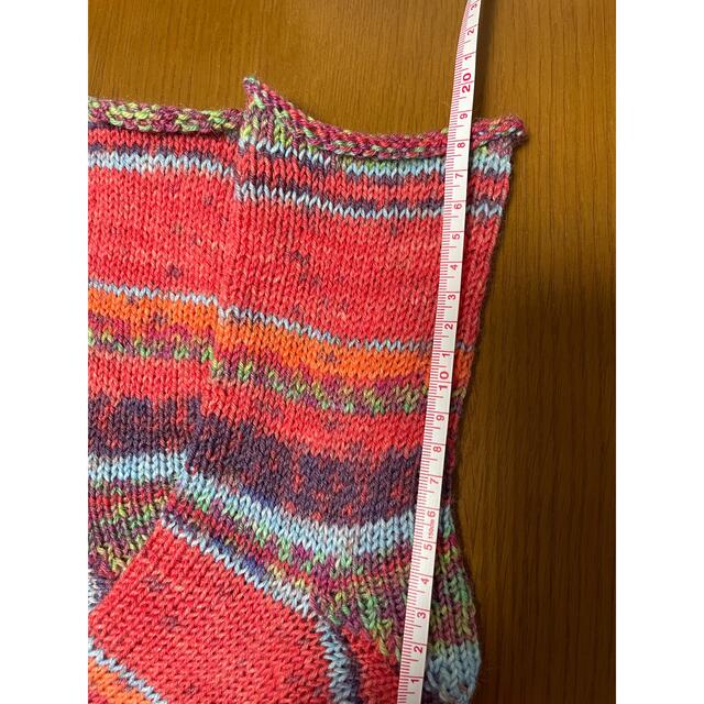 手編みの靴下 オパール毛糸使用 23cm前後 ハンドメイドのファッション小物(レッグウェア)の商品写真