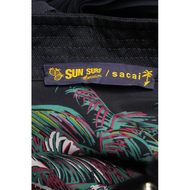 サカイ ×サンサーフ/SUN SURF ハワイアンプリント プリーツワンピース
