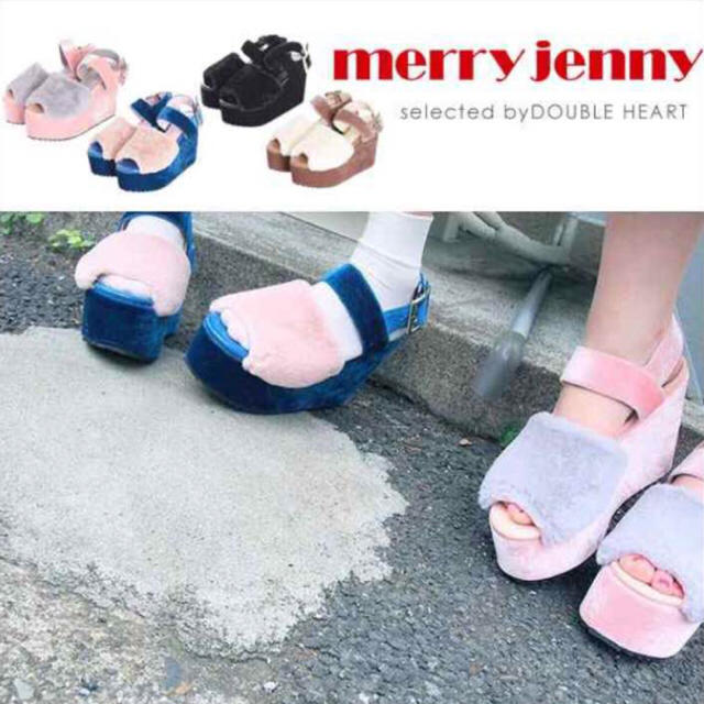 値下げ♡merryjenny ファーサンダル靴/シューズ