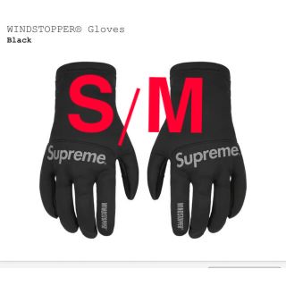 シュプリーム(Supreme)のsupreme WINDSTOPPER® Gloves black S/M(手袋)