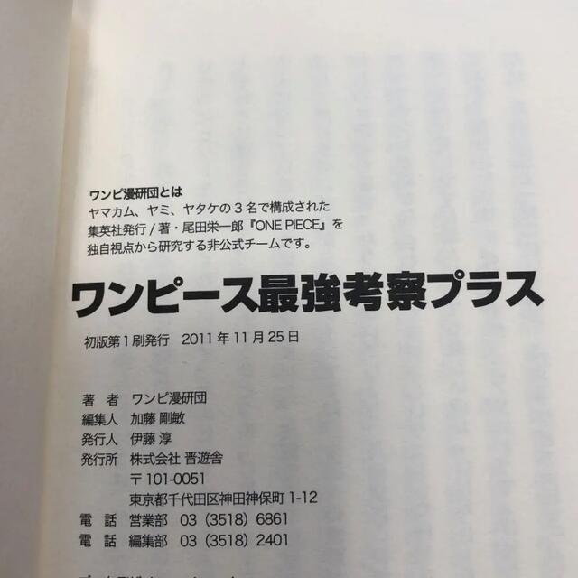 ワンピース最強考察プラス エンタメ/ホビーの本(その他)の商品写真