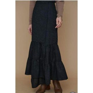 FRAY I.D - 新品♡ L'Or Jacquard Wrap Skirt blackの通販 by llemi's