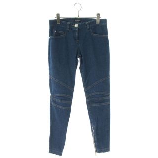 BALMAIN バルマン BIKER BLUE JEANS バイカースキニーデニムパンツ インディゴ レディース 5757-241N