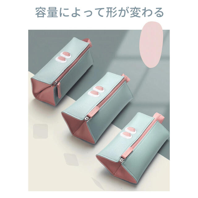 大容量 ジップ式 ポーチ ペンケース 筆箱 シンプル 軽量 防水 韓国 雑貨の通販 By カキ S Shop ラクマ