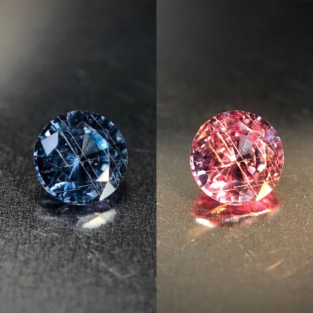 蠱惑のベキリーブルー 0.28ct 天然 カラーチェンジ ガーネット レディースのアクセサリー(リング(指輪))の商品写真