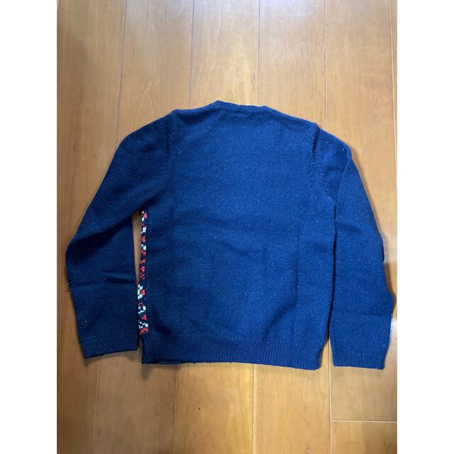 PETIT BATEAU(プチバトー)のプチバトーユニセックス12歳152センチ紺セーター キッズ/ベビー/マタニティのキッズ服女の子用(90cm~)(ニット)の商品写真