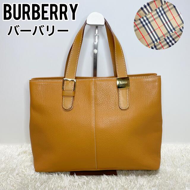 BURBERRY(バーバリー)の美品　BURBERRY バーバリー　ハンドバッグ　ノバチェック　手提げ　ブラウン レディースのバッグ(ハンドバッグ)の商品写真