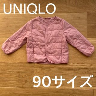 ユニクロ(UNIQLO)の【美品】ライトウォームパデットコンパクトジャケット　ユニクロ　90(ジャケット/上着)