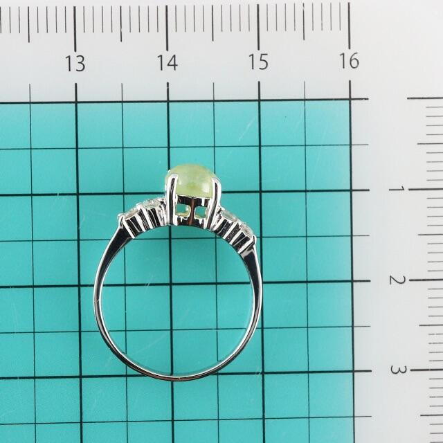 K18wg クリソベリルキャッツアイ リング C1 324 D0 1の通販 By Jewelrykens S Shop ラクマ