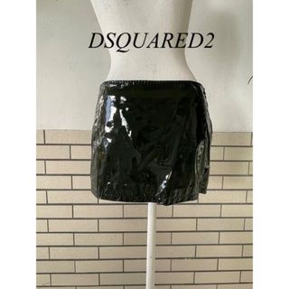 ディースクエアード(DSQUARED2)のDSQUARED2 エナメル レザー(ミニスカート)