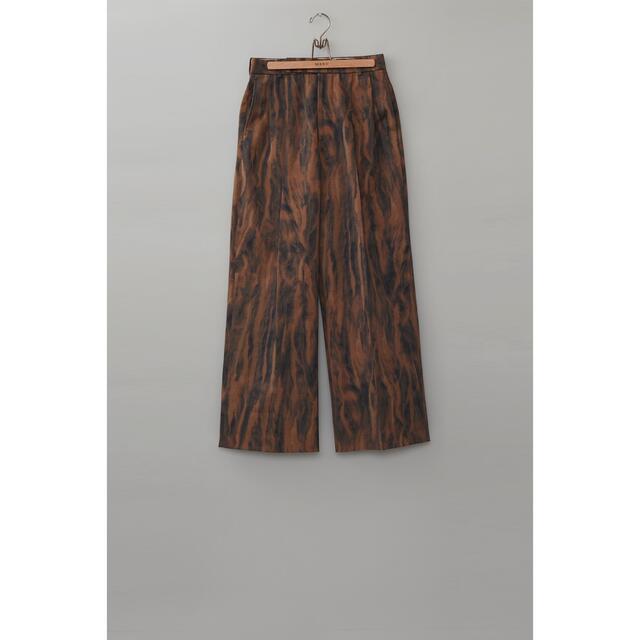 Masu 21aw FUR PRINT TROUSERS