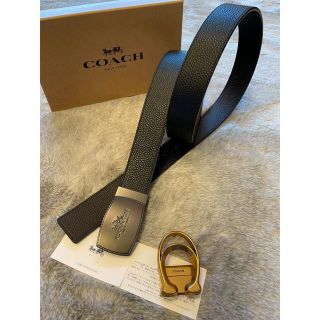 新品正規品COACH3点セットレザーフリーサイズリバーシブルベルトギフト