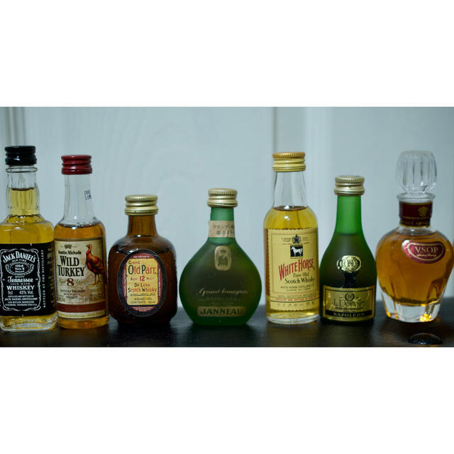古酒 ミニボトル ウイスキー ブランデー まとめて 未開栓 食品/飲料/酒の酒(ウイスキー)の商品写真