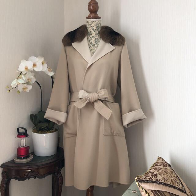 品質満点! FOXEY - カシミヤコート boutique フォクシー ロングコート