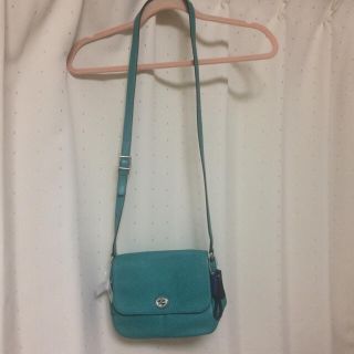 コーチ(COACH)の【未使用♡美品】COACH ショルダーバッグ レザーグリーン(ショルダーバッグ)