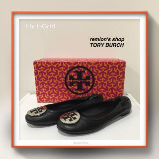 トリーバーチ(Tory Burch)のmkors様専用☆トリーバーチ フラットシューズ 23cm位ブラック☆(バレエシューズ)