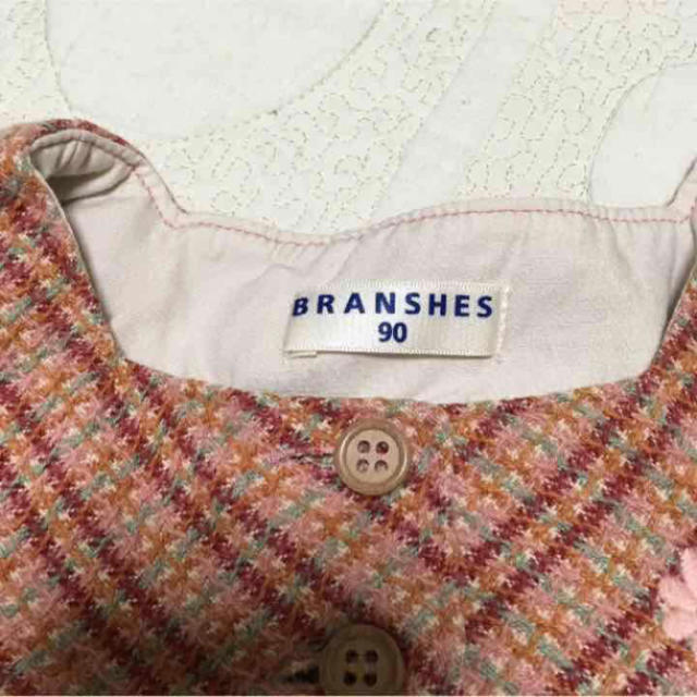 Branshes(ブランシェス)のブランシェス ワンピースとシャツ二枚セット キッズ/ベビー/マタニティのキッズ服女の子用(90cm~)(ワンピース)の商品写真