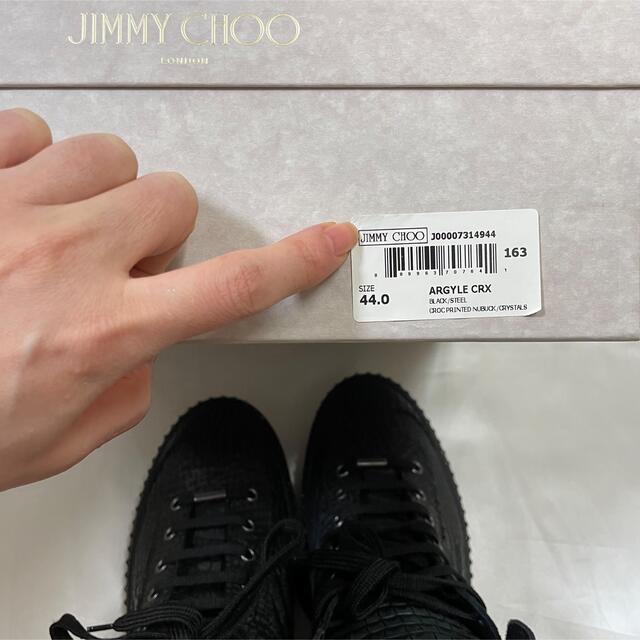 JIMMY CHOO(ジミーチュウ)の新品　ジミーチュウ　クロコ型押し　スニーカー　スワロスキー　ハイカット　 メンズの靴/シューズ(スニーカー)の商品写真