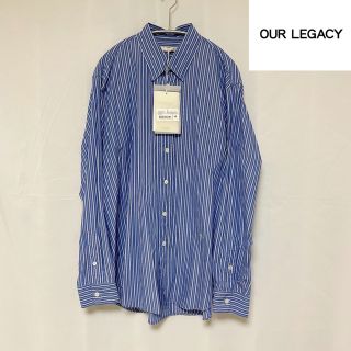 Our legacy 20SS ストライプシャツ 48 隠しボタンダウン(シャツ)