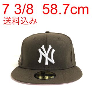 ニューエラー(NEW ERA)のNew Era ツバ裏ピンク 3/8 Cap ニューエラ ヤンキース キャップ(キャップ)