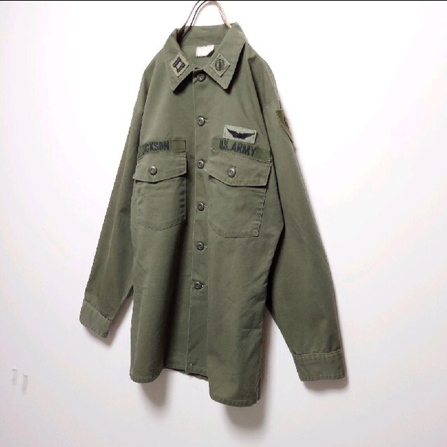 ART VINTAGE(アートヴィンテージ)の【Military】実物 US ARMY 70年代 ミリタリー シャツ 古着 メンズのトップス(シャツ)の商品写真