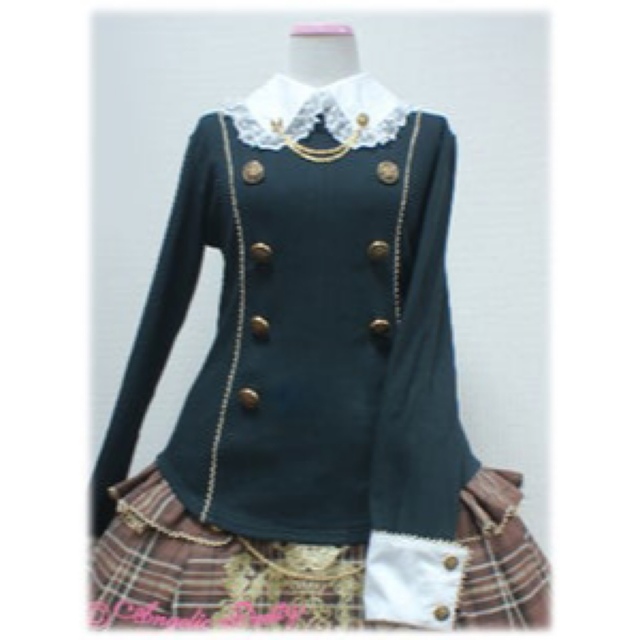 Angelic Pretty(アンジェリックプリティー)のPretty✳︎Coat of Armsボタンカットソー レディースのトップス(カットソー(長袖/七分))の商品写真