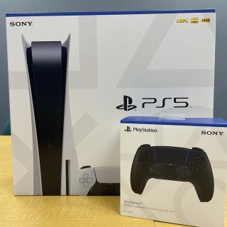 プレイステーション(PlayStation)のPlayStation 5 本体 ＋ 純正コントローラーセット 新品・未使用(家庭用ゲーム機本体)