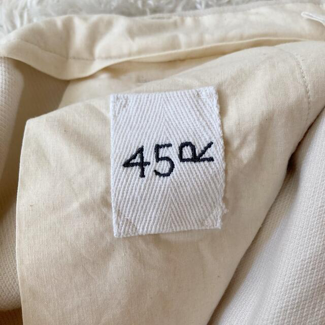 45R(フォーティファイブアール)の【美品】45R コットン ワイドパンツ 春パンツ サイズ1 ホワイト 45rpm レディースのパンツ(カジュアルパンツ)の商品写真