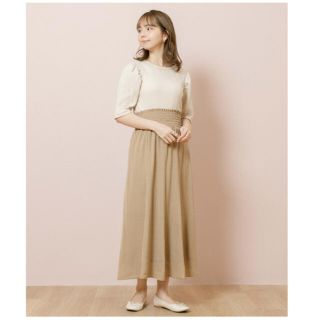 フラワー(flower)のsweety dot skirt(ロングスカート)